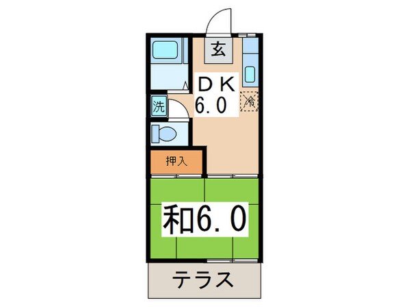 ベルゾ－ネ大成Ｂ棟の物件間取画像